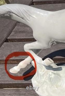 LLADRO Porcelain 2 Horses Galloping