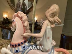 LLADRO Porcelain Figurine Girl On Carousel Horse#1469 RARE