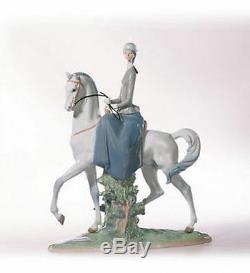 LLADRO Porcelain WOMAN ON HORSE 01004516