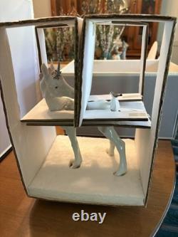 LLADRO Unicorn and Figurine With a Friend Rare Last one