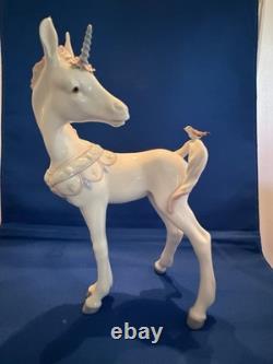 LLADRO Unicorn and Figurine With a Friend Rare Last one