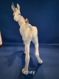 LLADRO Unicorn and Figurine With a Friend Rare Last one