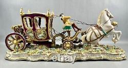 LUIGI FABRIS (Italian 1883-1952) A PORCELAIN Horse Drawn Carriage Meissen