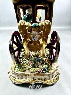 LUIGI FABRIS (Italian 1883-1952) A PORCELAIN Horse Drawn Carriage Meissen