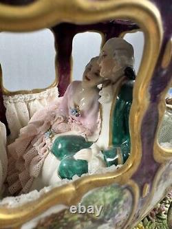 LUIGI FABRIS (Italian 1883-1952) A PORCELAIN Horse Drawn Carriage Meissen