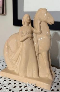 Lady and Horse, Lamberton (Geza DeVegh) Art Deco Statuette