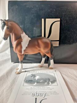 Lakeshore Porcelain Hand Painted Horse Houdini 1/1000 Bay Pinto Haflinger 10402