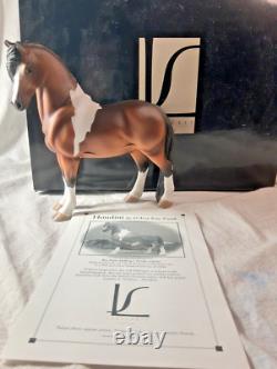 Lakeshore Porcelain Hand Painted Horse Houdini 1/1000 Bay Pinto Haflinger 10402