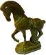 Lane & Co Van Nuys Calif. Trojan Horse Ceramic Mcm Mantel Display Figurine