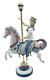Large 15 1/4 Lladro Figurine 1470 Boy On Carousel Horse No Box / Retired 2000