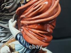 Large 16.5 Cortese Capodimonte Porcelain Napoleon Crossing Alps Horse Figurine
