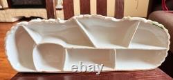Large 16.5 German Porcelain Horse Drawn Carriage Figurine Rococo Coach Vintage