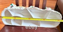 Large 16.5 German Porcelain Horse Drawn Carriage Figurine Rococo Coach Vintage