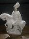 Large Antique English Staffordshire Figurine Of Cromwell Riding Horse 1860
