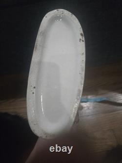 Large Antique English Staffordshire figurine of Cromwell riding horse 1860