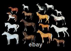 Large Collection Of Horse Figurines (17). Beswick Porcelain. England. C1940-1989