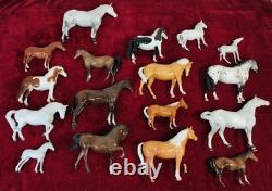 Large Collection Of Horse Figurines (17). Beswick Porcelain. England. C1940-1989