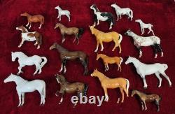 Large Collection Of Horse Figurines (17). Beswick Porcelain. England. C1940-1989