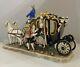Large German Dresden Porcelain Horse And Carriage