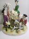 Large Late 19th C. Volkstedt-rudolstadt Group The Fox Hunt Lady On Horse Marked