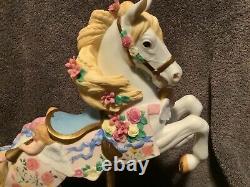 Large Lenox Porcelain Carousel Horse The Victorian Romance 1992 Limited Ed