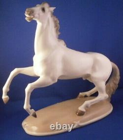 Large Nymphenburg Porcelain Horse Figure Figurine Porzellan Pferd Figur Stallion