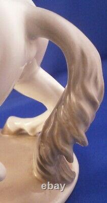 Large Nymphenburg Porcelain Horse Figure Figurine Porzellan Pferd Figur Stallion