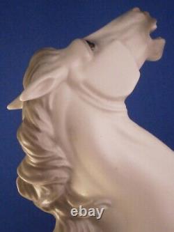 Large Nymphenburg Porcelain Horse Figure Figurine Porzellan Pferd Figur Stallion