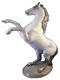Large Nymphenburg Porcelain Horse Figure Figurine Porzellan Pferd Stallion Figur