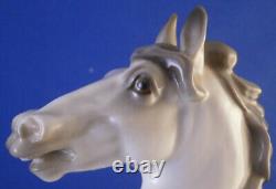 Large Nymphenburg Porcelain Horse Figure Figurine Porzellan Pferd Stallion Figur