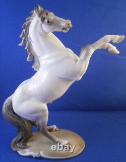 Large Nymphenburg Porcelain Horse Figure Figurine Porzellan Pferd Stallion Figur