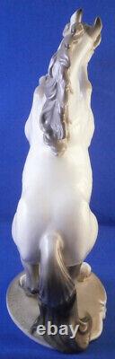 Large Nymphenburg Porcelain Horse Figure Figurine Porzellan Pferd Stallion Figur