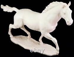 Large Porcelain Bisque Hutschenreuther Figurine Horse Jazda C. Werner