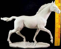 Large Porcelain Bisque Hutschenreuther Figurine Horse Jazda C. Werner