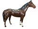 Large Vintage Beswick Brown Hunter Horse. 1950s Model # 1734. 15×11.5