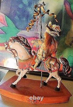 Large Vintage Porcelain Terra Cotta 19 Carousel Horse Display Figurine