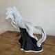 Large Vintage Spanish Sureda Porcelain White Horse Porcelain Figurine Sculpture