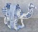 Large Vtg Delft Blue Holland 15 Hand Painted Camel Sculpture Statue Art Pottery