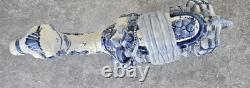 Large Vtg Delft Blue Holland 15 Hand Painted Camel Sculpture Statue Art Pottery