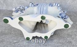 Large Vtg Delft Blue Holland 15 Hand Painted Camel Sculpture Statue Art Pottery