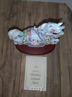 Lenox 2002 Christmas Carousel Horse Limited Edition Figurine Rare