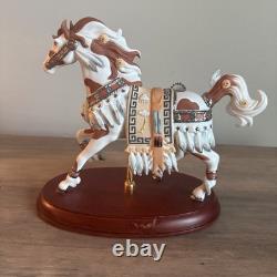 Lenox 2004 The Pinto Indian Native America Wedding Carousel Horse Stunning! MINT