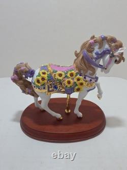 Lenox 2010 Sapphires and Sunflowers Ltd Ed Carousel Horse No Box or COA