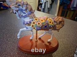 Lenox 2010 Sapphires and Sunflowers Ltd Ed Carousel Horse No Box or COA