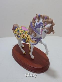 Lenox 2010 Sapphires and Sunflowers Ltd Ed Carousel Horse No Box or COA