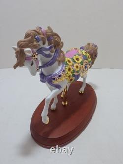 Lenox 2010 Sapphires and Sunflowers Ltd Ed Carousel Horse No Box or COA
