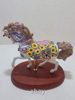 Lenox 2010 Sapphires and Sunflowers Ltd Ed Carousel Horse No Box or COA