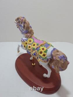 Lenox 2010 Sapphires and Sunflowers Ltd Ed Carousel Horse No Box or COA
