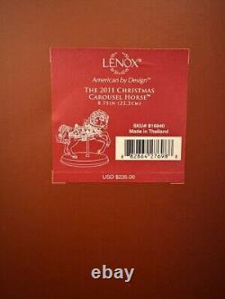 Lenox 2011 Christmas Carousel Horse Limited Edition, Rare! New In Box Sku 816940