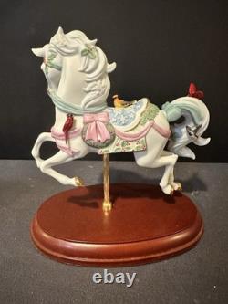Lenox 2012 Christmas Carousel Horse Songbirds & Cardinals Porcelain Figurine